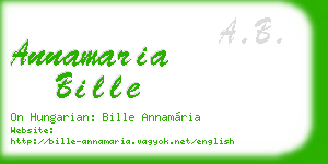 annamaria bille business card