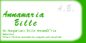 annamaria bille business card